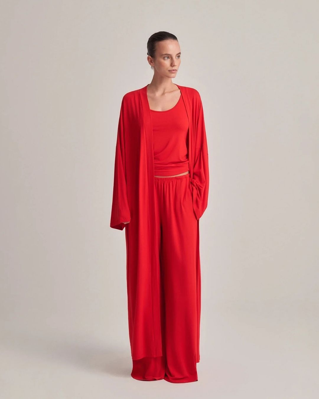 Dökümlü Kimono – elbise ürün görünümü 1